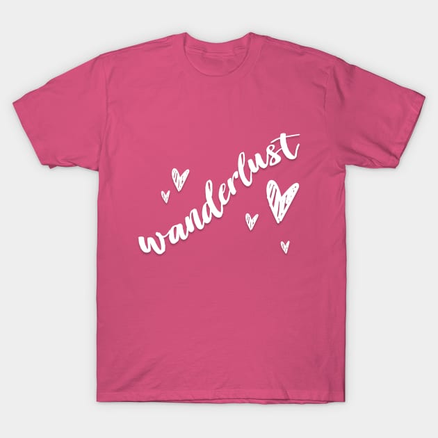 Wanderlust - Happy Travels Statement Design T-Shirt by DankFutura
